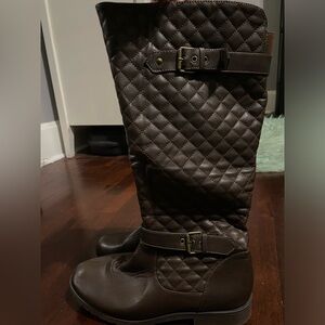 Dark Brown Tall Rider Boots Women’s Size 12